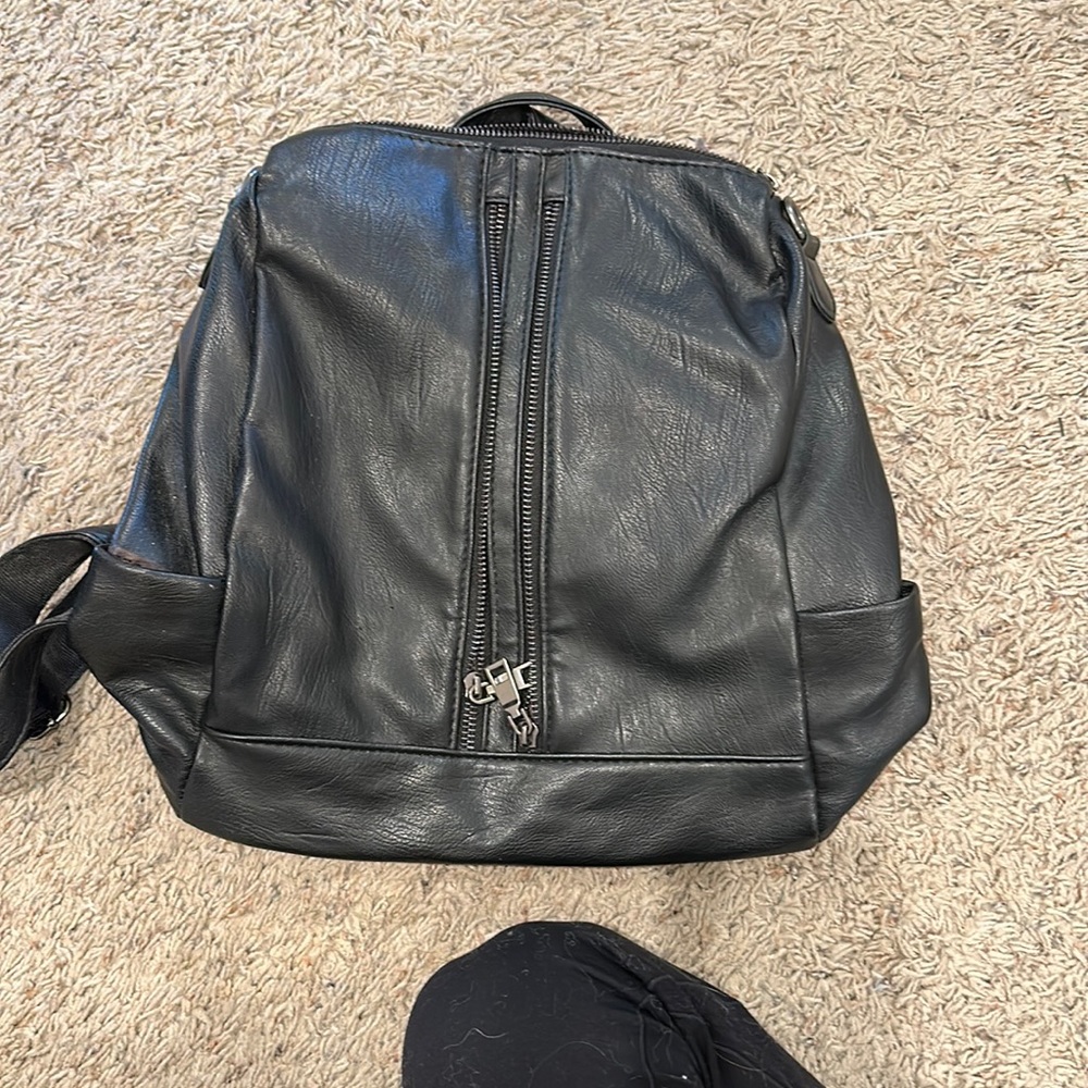 Black backpack/purse.